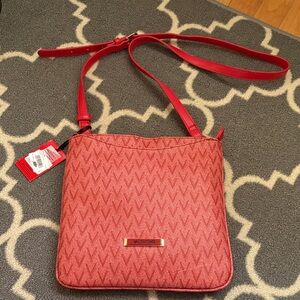 Valentino Textured Red Crossbody Bag